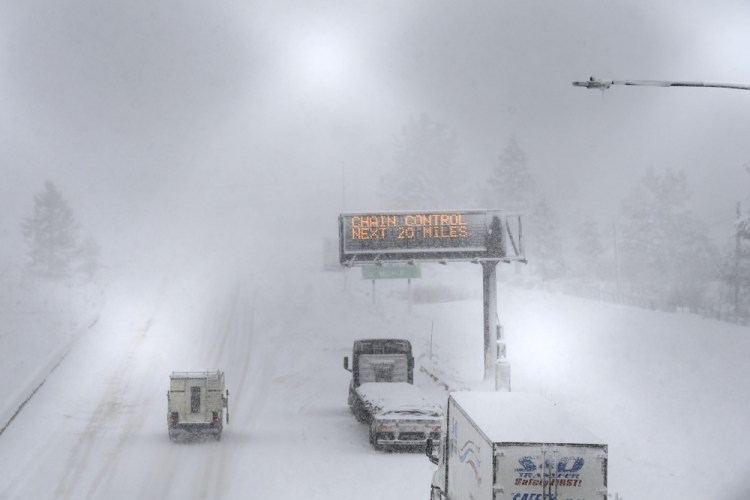 APTOPIX California Blizzard