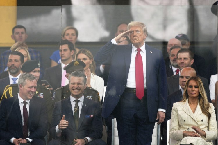APTOPIX Trump Military Parade